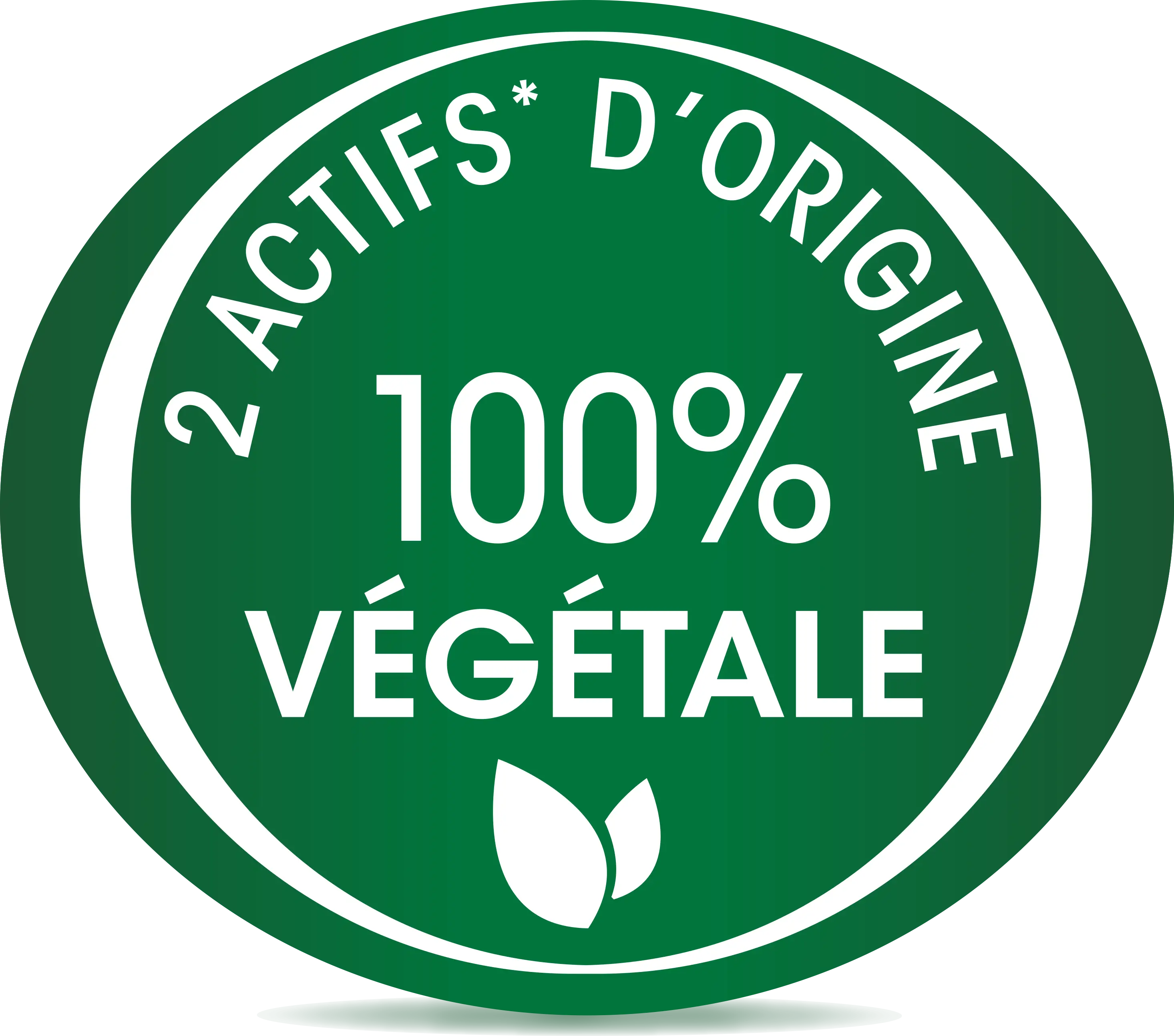 2 actifs d'origine 100% végétale