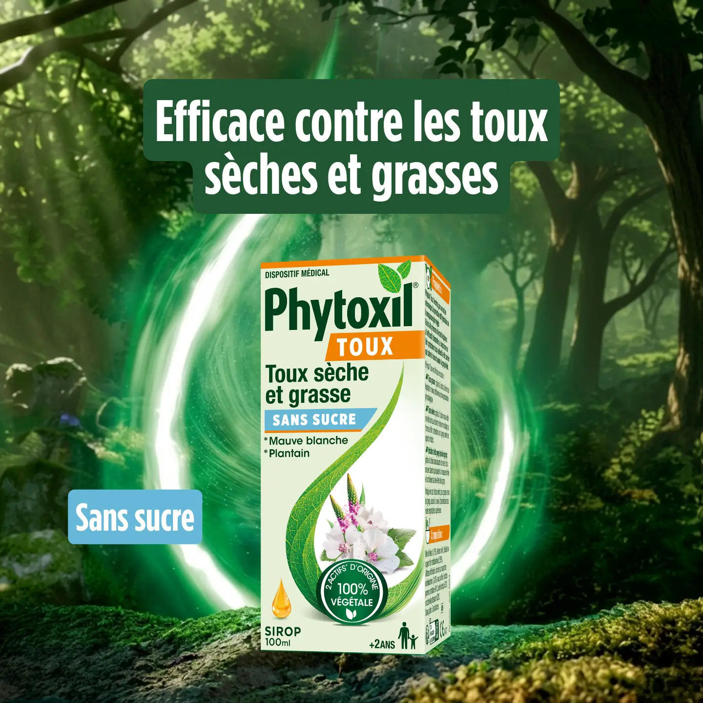 Sirop Phytoxil® Toux sèches & grasses - sans sucre